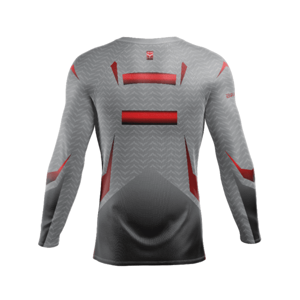 Rashguard ML Classic Cinza/Vermelha (5374668341411)