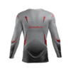 Rashguard ML Classic Cinza/Vermelha (5374668341411)