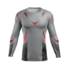 Rashguard ML Classic Cinza/Vermelha (5374668341411)