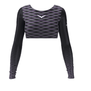 Cropped - Cross Pattern - Preta (5341536878755)