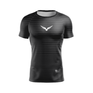 Rashguard Manga Curta - Basic Lines Preta (6610657476786)