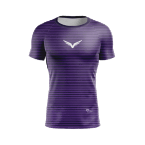 Rashguard Manga Curta - Basic Lines Roxa (6610660917426)