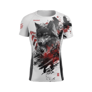 Rashguard Manga Curta - Red Wolf