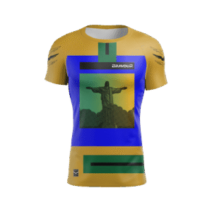 Rashguard Brazillian Christ - Amarela Manga Curta