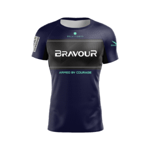 Rashguard Blue Storm Manga Curta