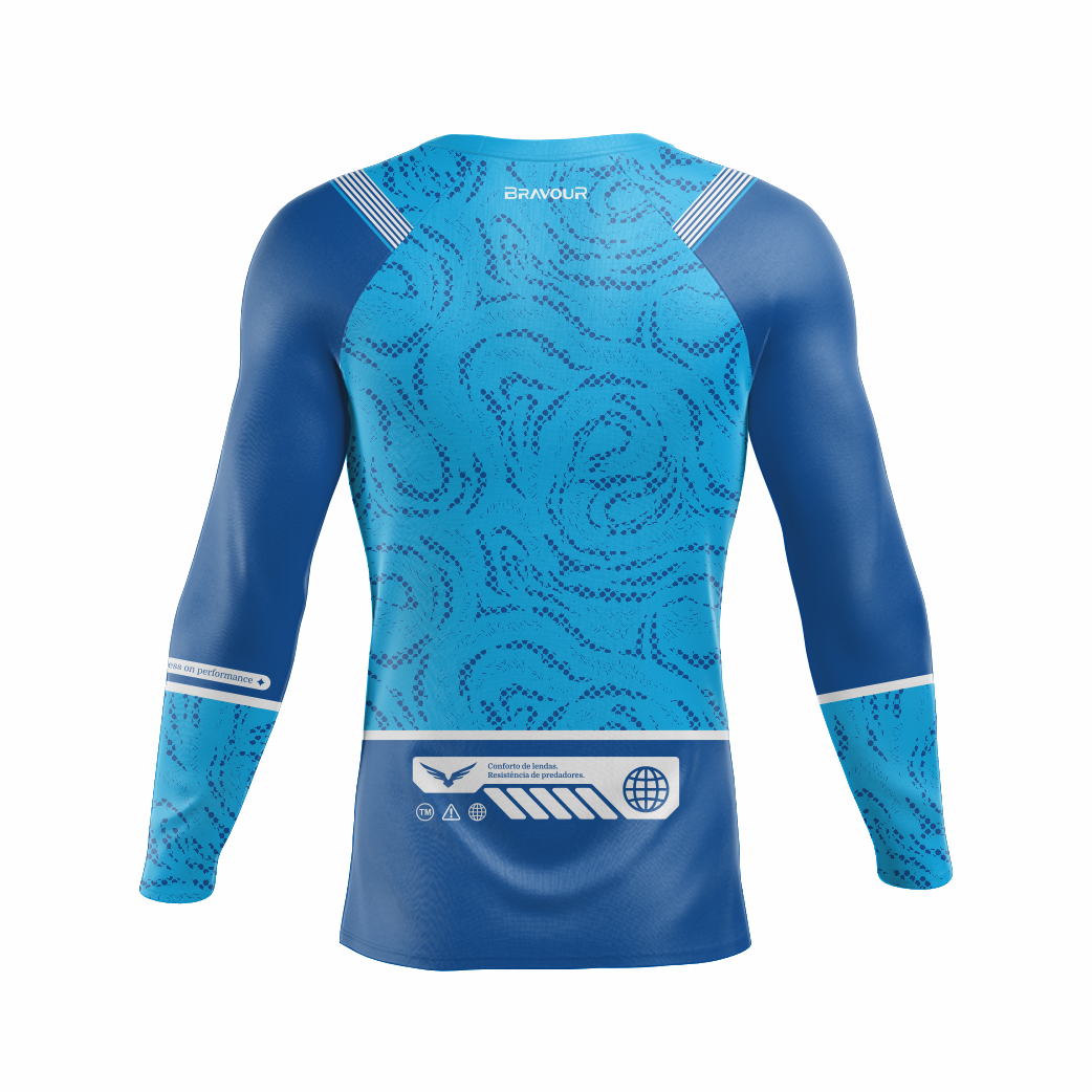 Rashguard Falcon Grip Blue - Imagem 3