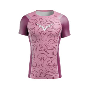Rashguard Falcon Grip Pink - Manga Curta