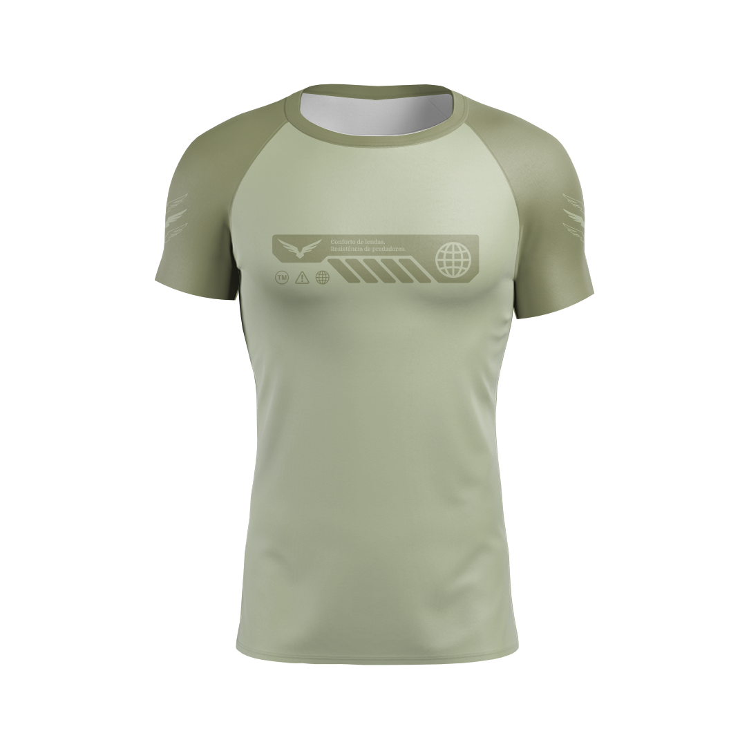 Rashguard Silent Rage Green - Manga Curta