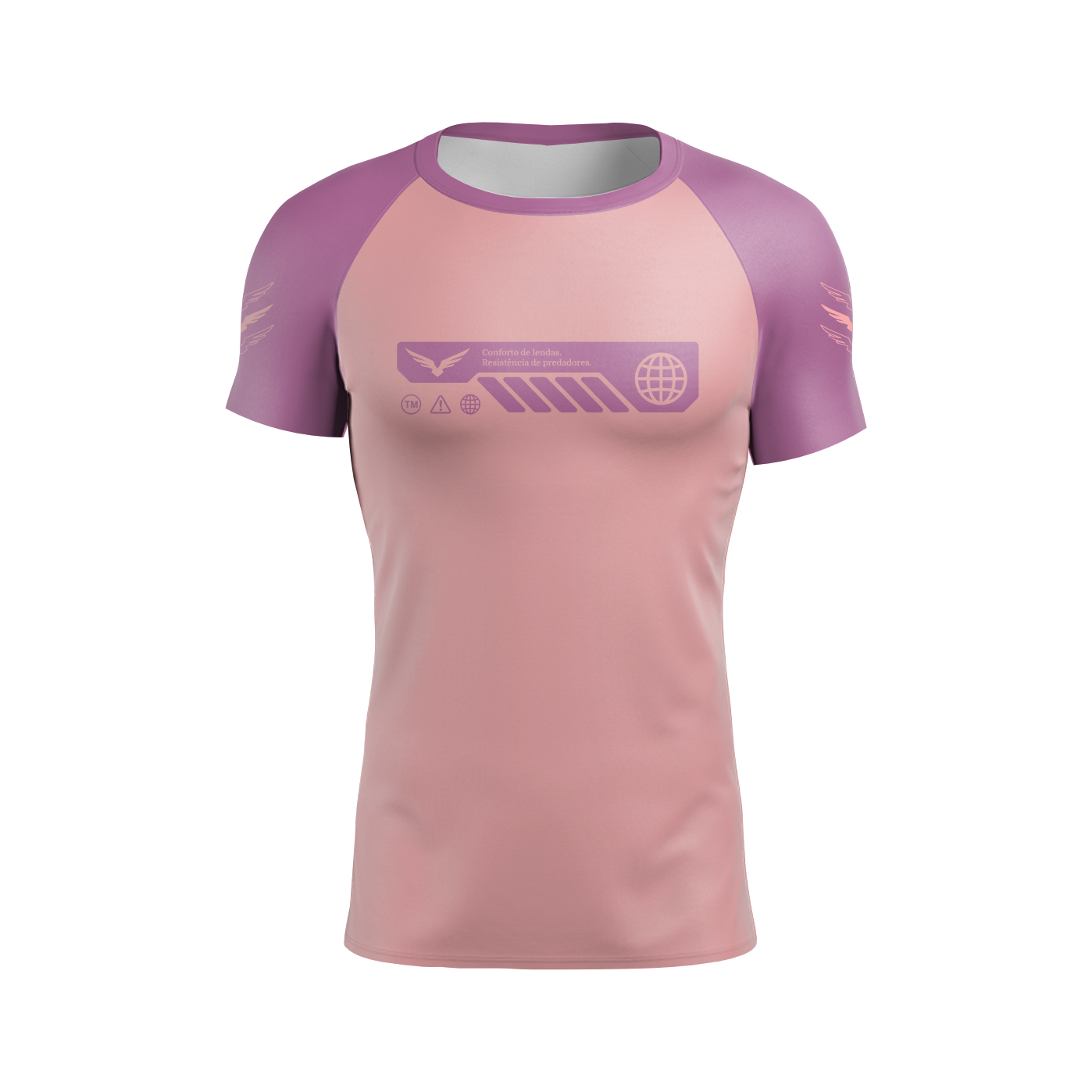 Rashguard Silent Rage Pink - Manga Curta
