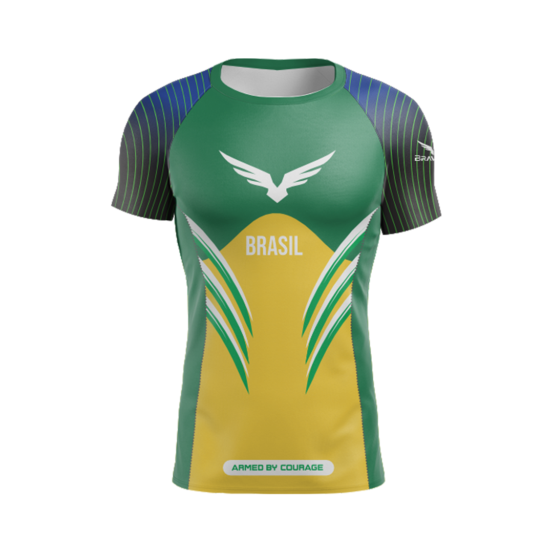 Rashguard Evolution Olímpica Brasil - Manga Curta