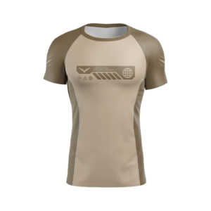 Rashguard Evolution Silent Rage Bege - Manga Curta