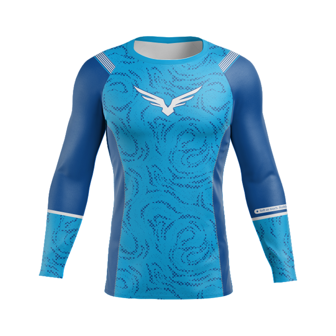 Rashguard Evolution Falcon Grip Blue