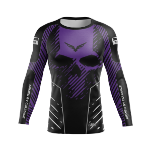 Rashguard Belt Line SKULL 2.0 Roxo/Preto