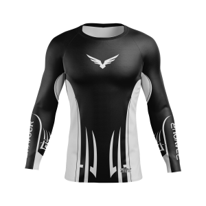 Rashguard Belt Line Tribal Preto/Branco