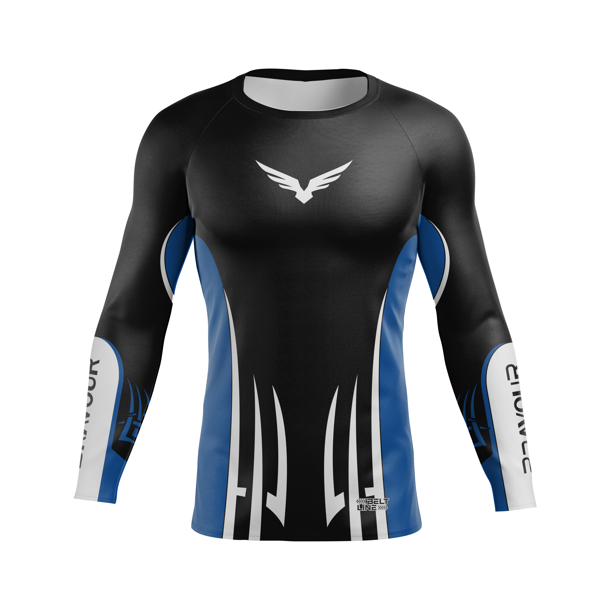 Rashguard Belt Line Tribal Azul/Preto