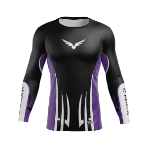 Rashguard Belt Line Tribal Roxo/Preto
