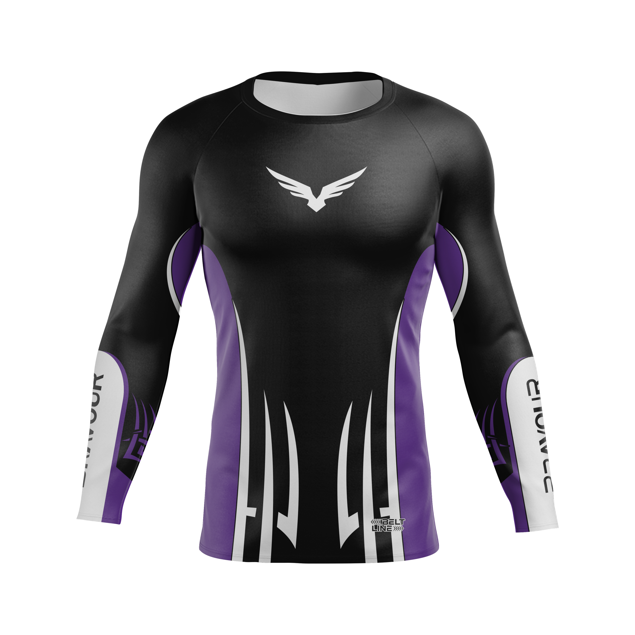 Rashguard Belt Line Tribal Roxo/Preto