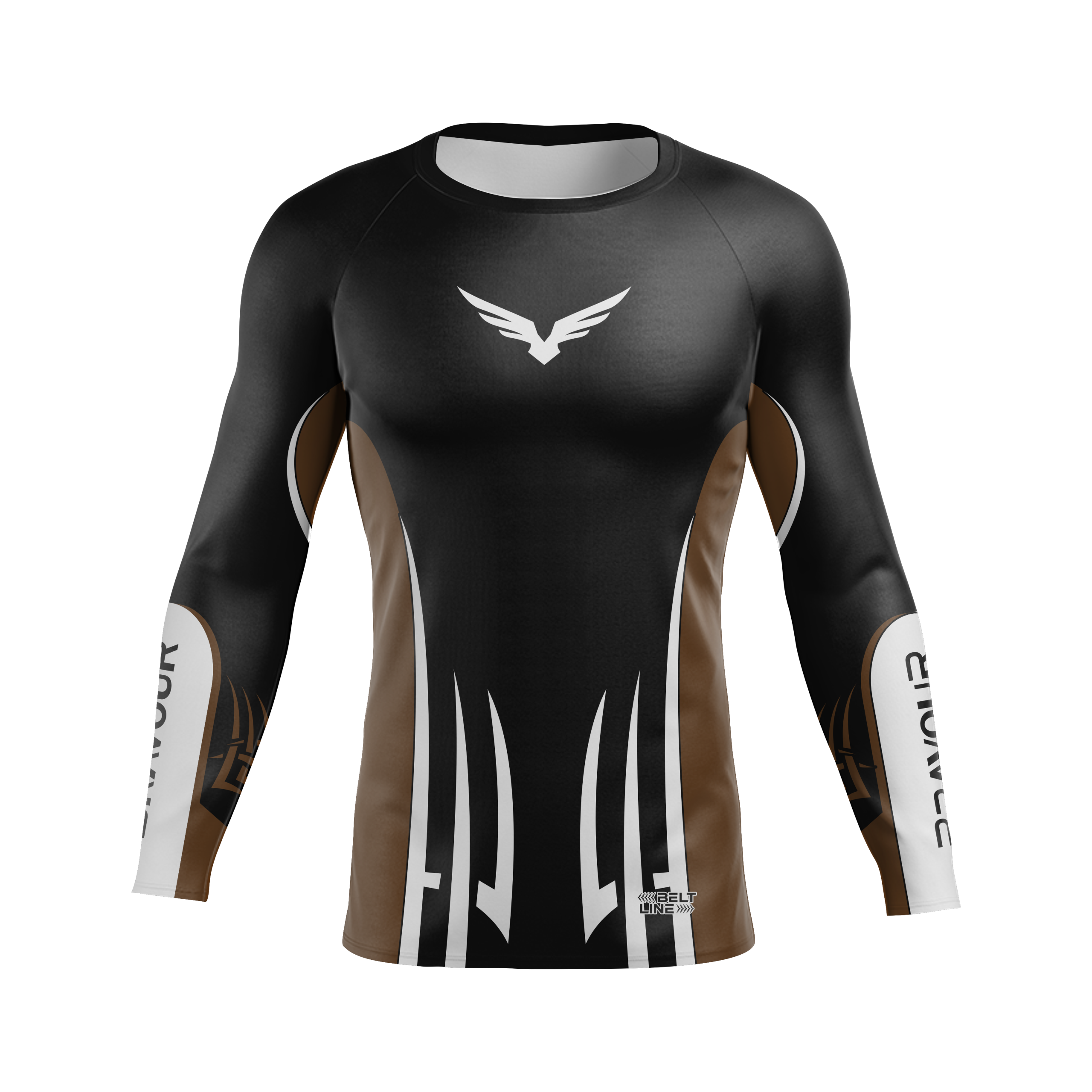 Rashguard Belt Line Tribal Marrom/Preto