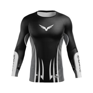 Rashguard Belt Line Tribal Cinza/Preto