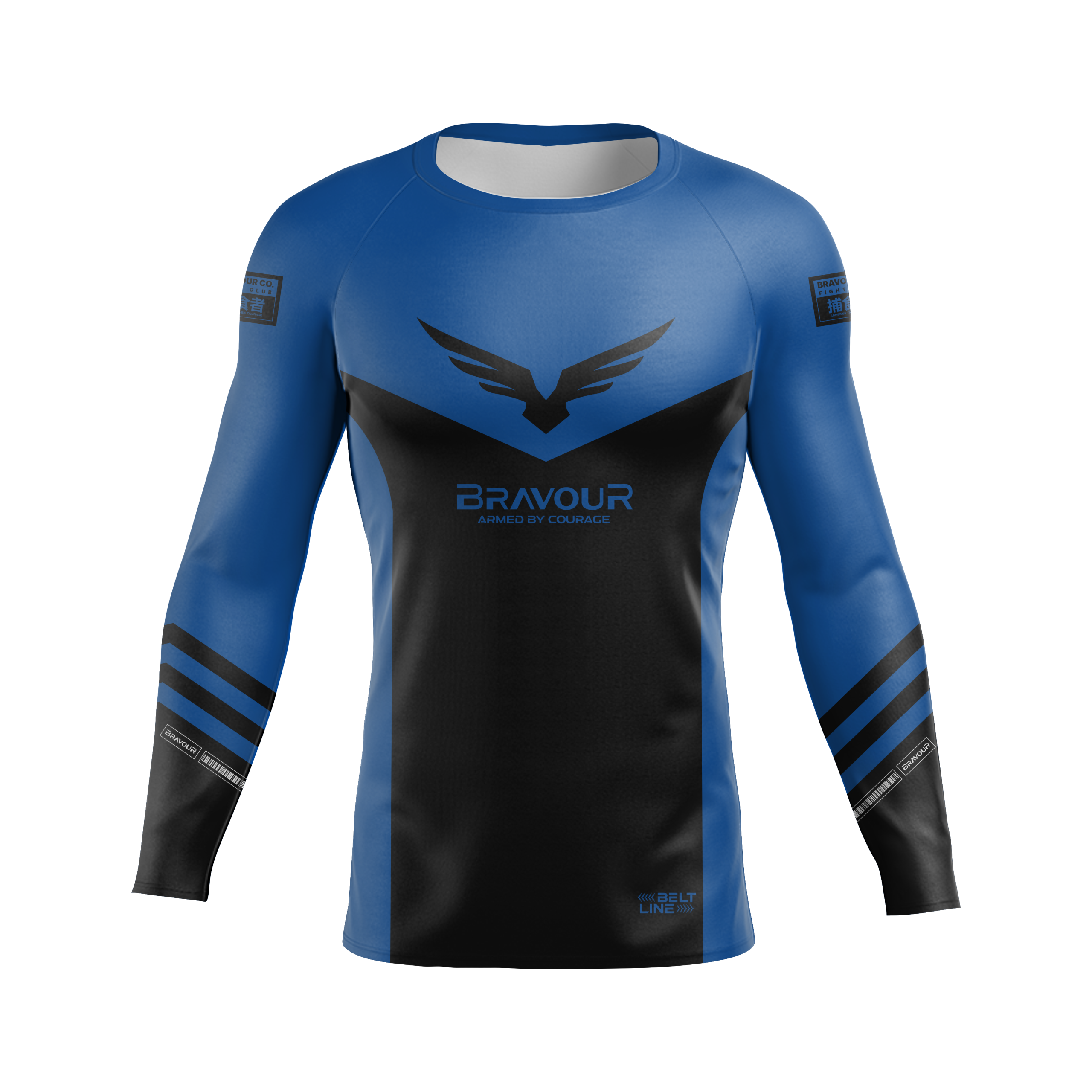 Rashguard Belt Line Champ Azul/Preto