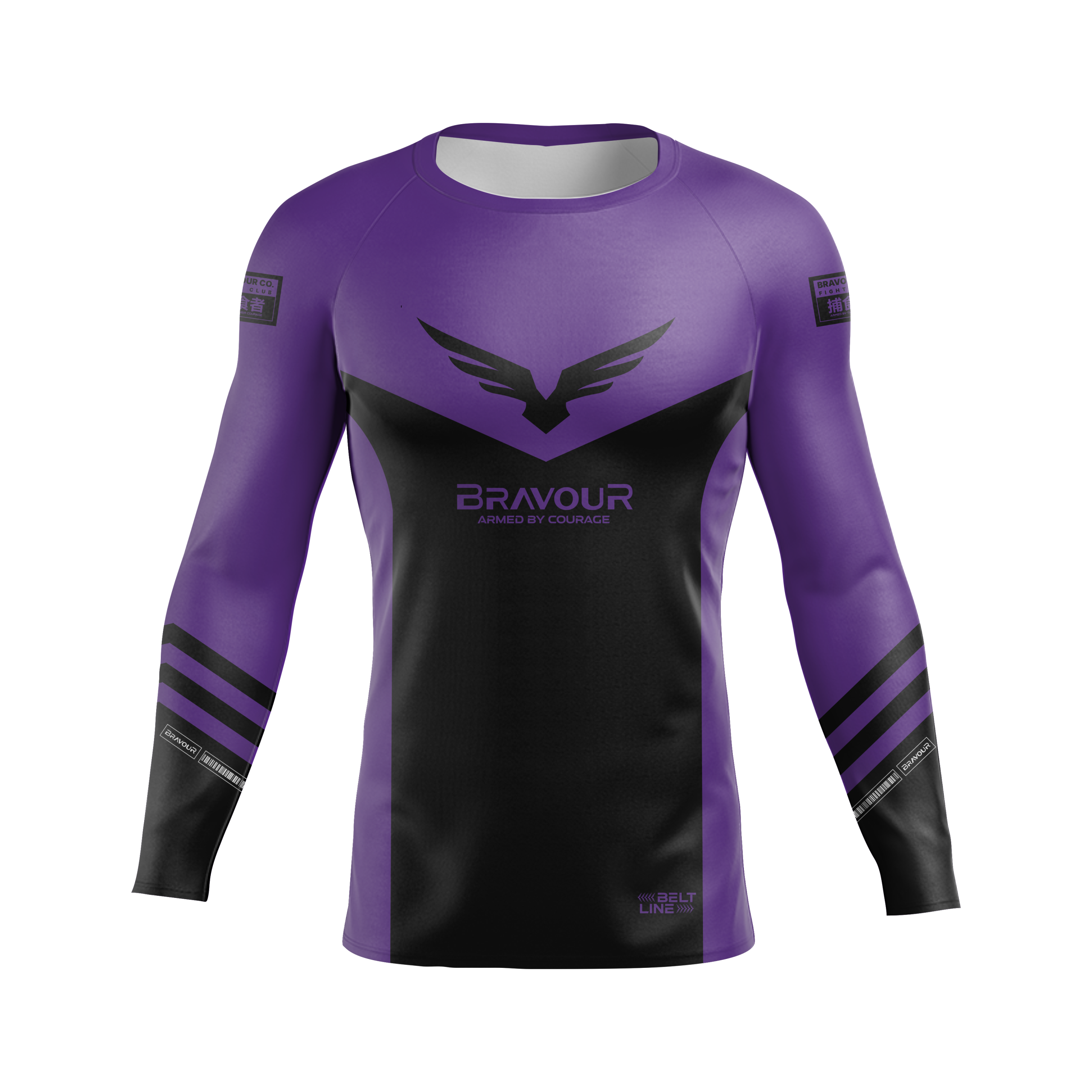 Rashguard Belt Line Champ Roxo/Preto
