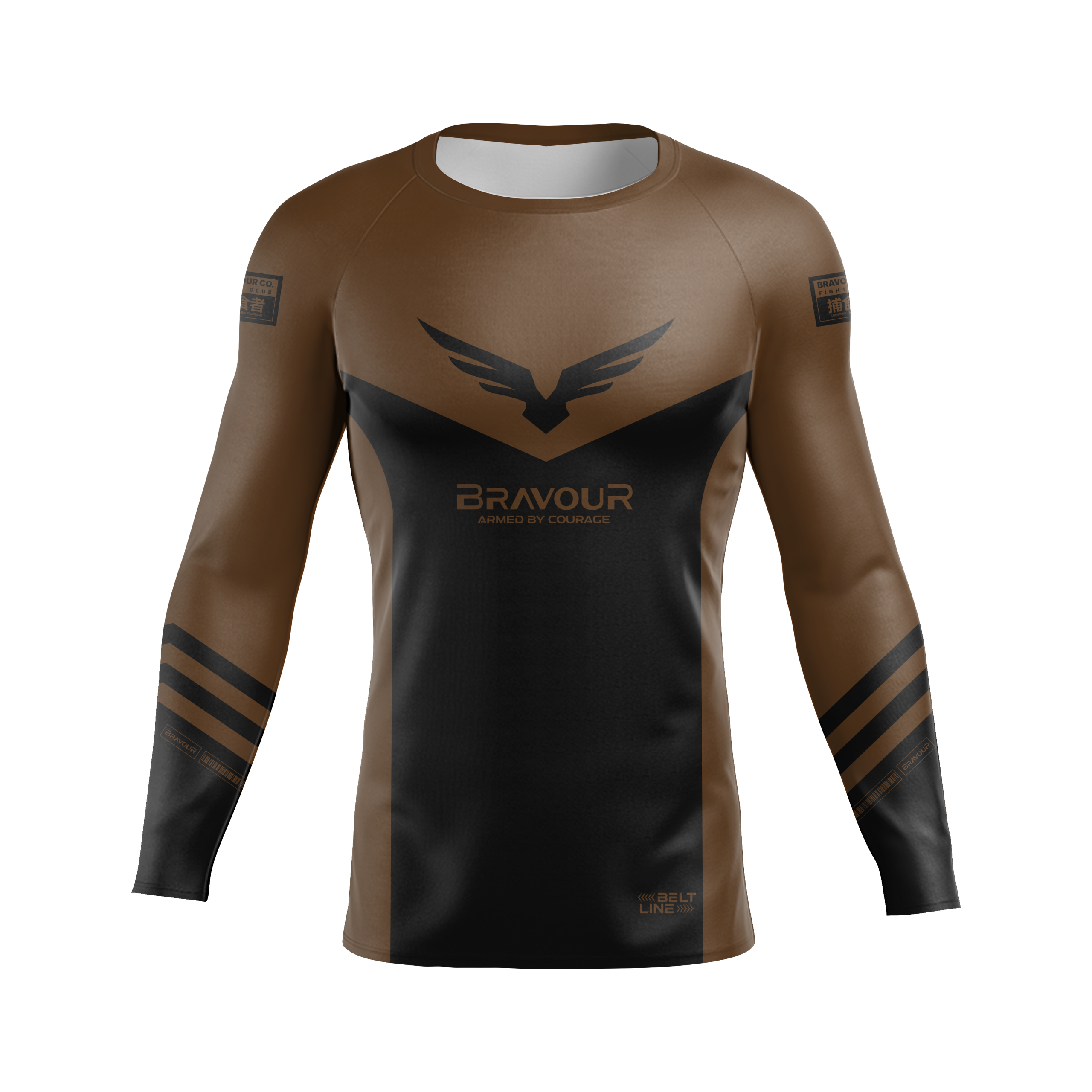 Rashguard Belt Line Champ Marrom/Preto