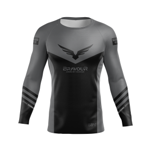 Rashguard Belt Line Champ Cinza/Preta