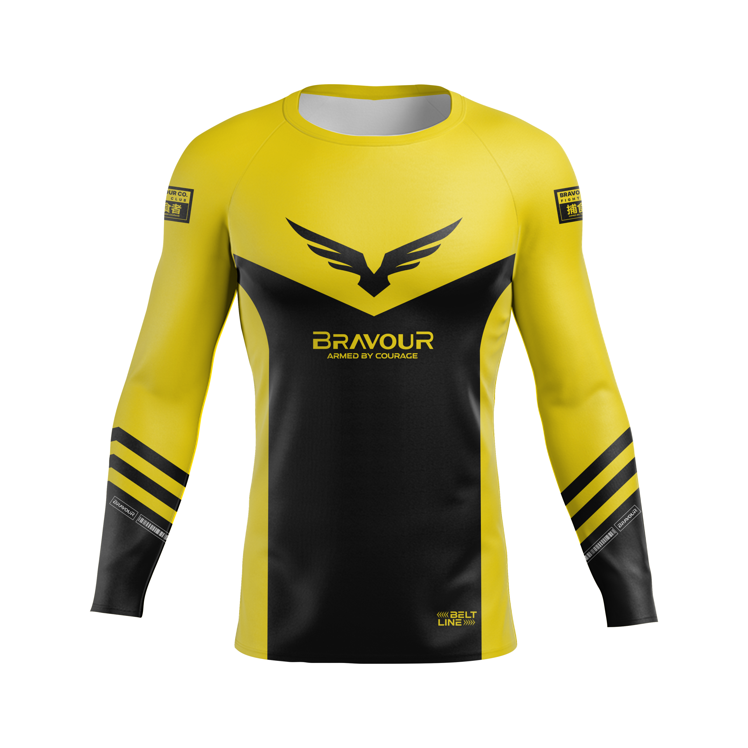 Rashguard Belt Line Champ Amarelo/Preto
