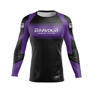 Rashguard Belt Line Gold Roxo/Preto
