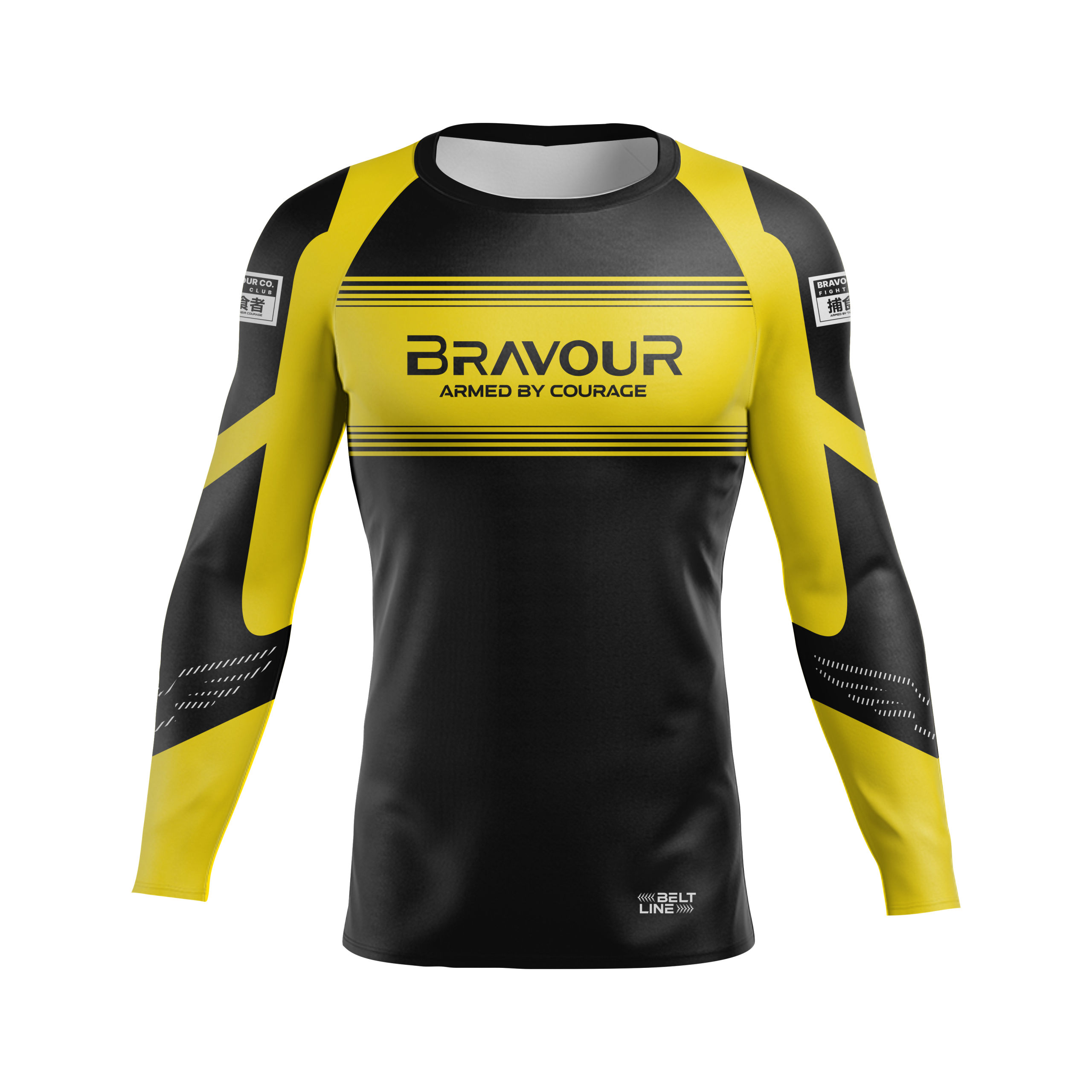 Rashguard Belt Line Gold Amarelo/Preto