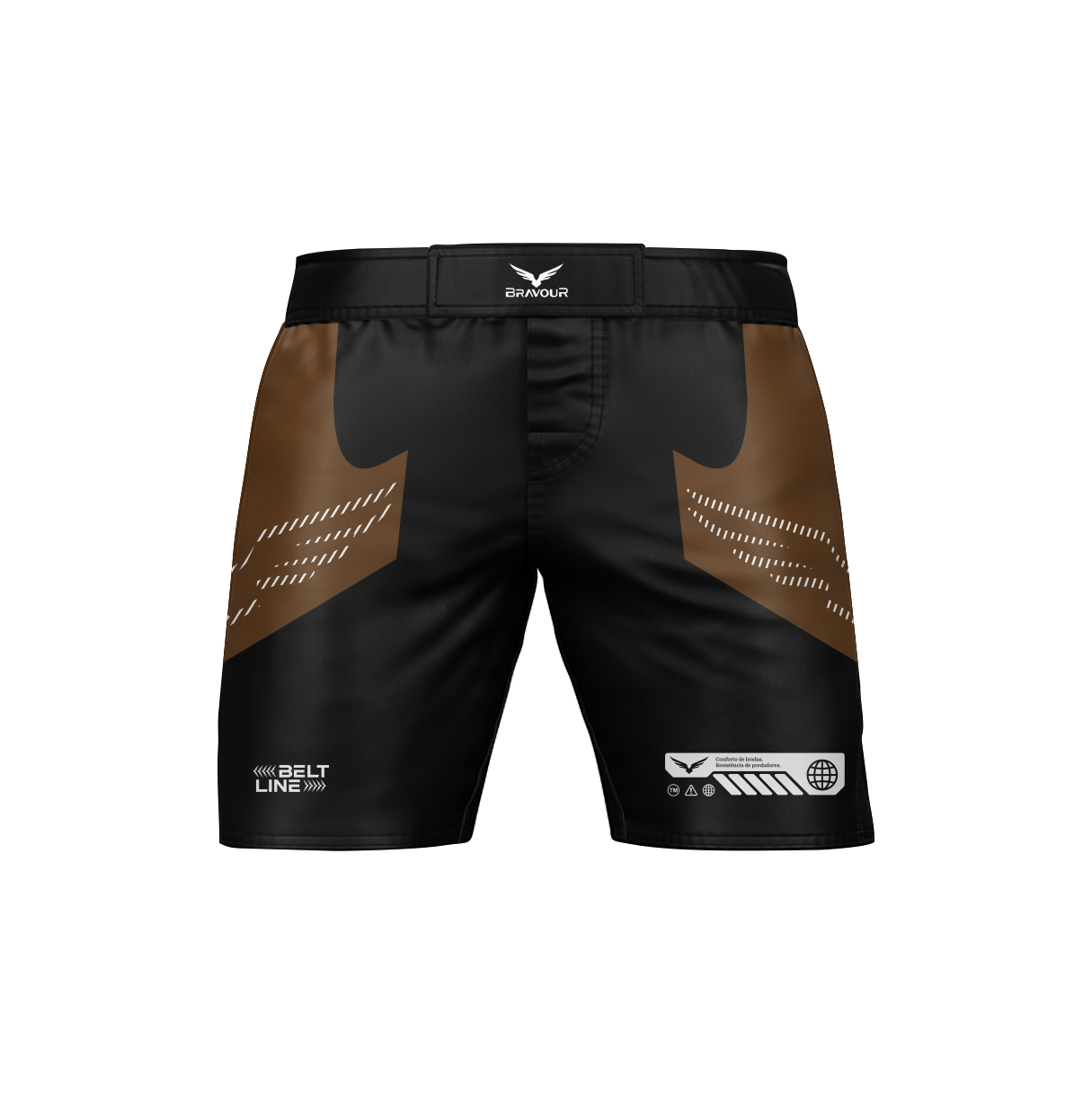 Bermuda Nogi Belt Gold Marrom/Preto