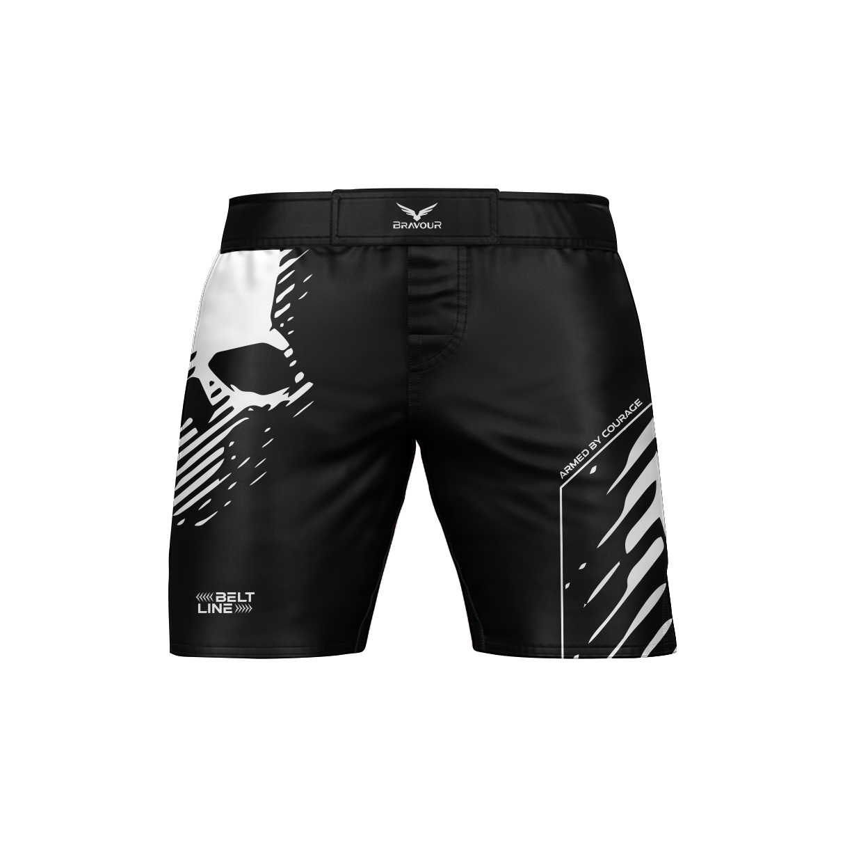 Bermuda Nogi Belt SKULL 2.0 Branco/Preto