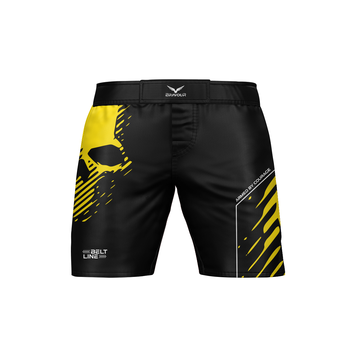 Bermuda Nogi Belt SKULL 2.0 Amarelo/Preto