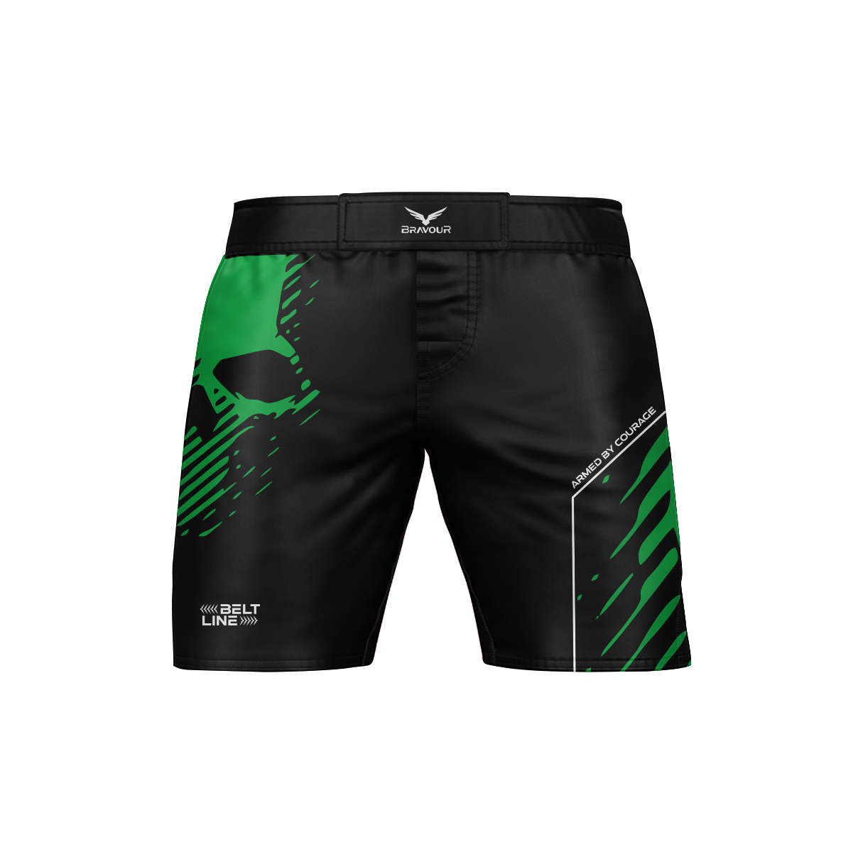 Bermuda Nogi Belt SKULL 2.0 Verde/Preto