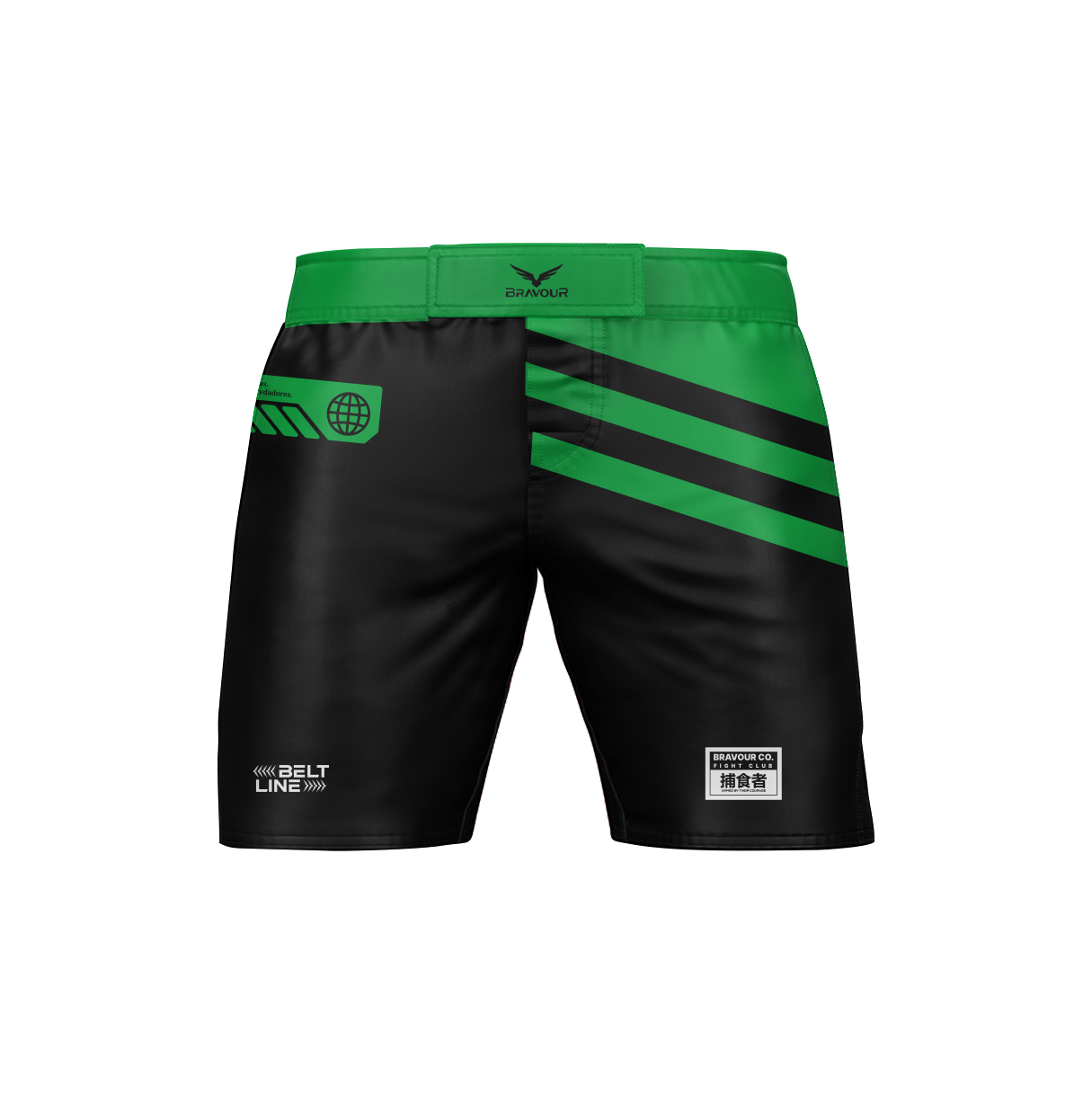Bermuda Nogi Belt Champ Verde/Preto