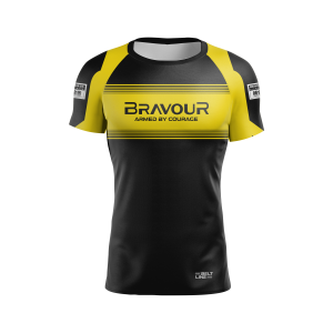 Rashguard Belt Line Gold Amarelo/Preto - Manga Curta