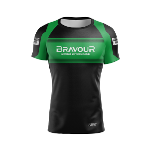 Rashguard Belt Line Gold Verde/Preto - Manga Curta