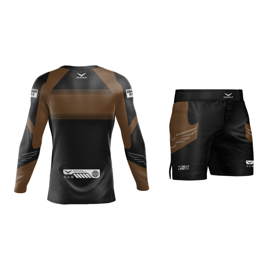 Combo Belt Line Gold Marrom Preto - Imagem 2